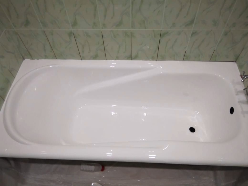 Реставрация ванны наливным акрилом в Бузулуке - Работа 3