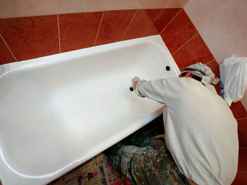Покраска ванны эмалью в Бузулуке - Работа 2
