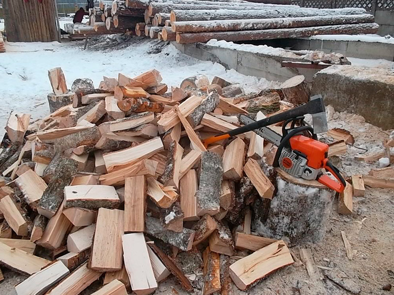 Колка дров, распиловка на дрова в Бузулуке - Работа 1