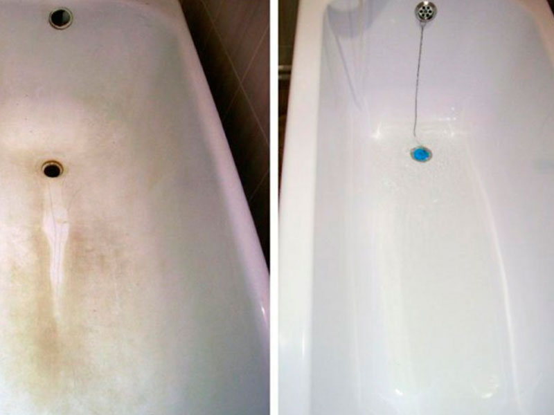 Реставрация, покраска ванны в Бузулуке - Работа 2